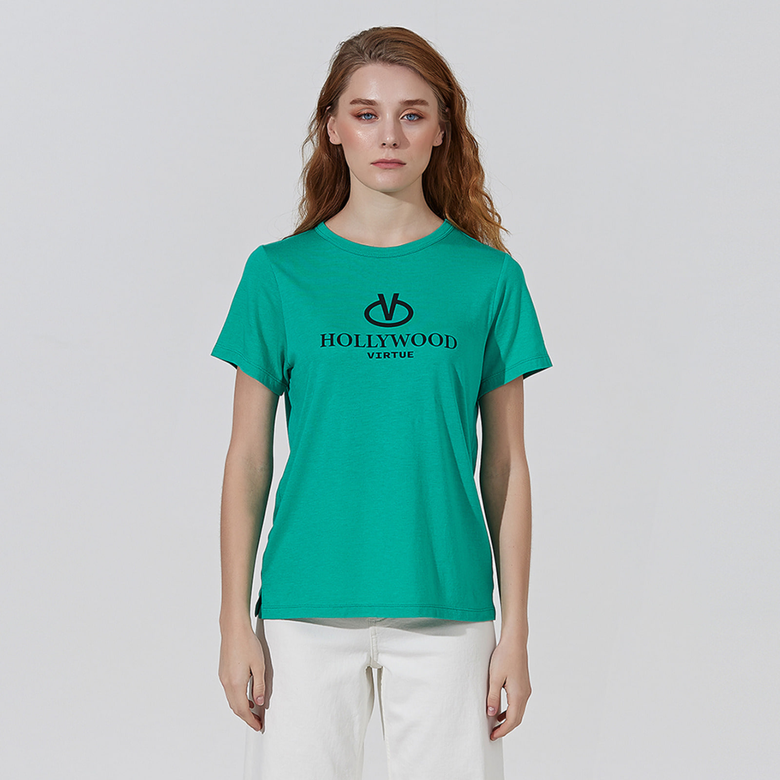 VIRTUE 수피마 티셔츠 비비드그린 (GNL) DW92TS003H